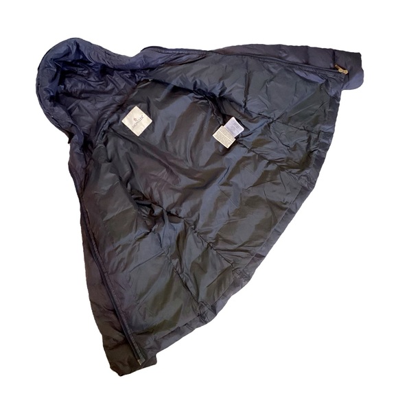 Moncler Angers Giubbotto Down Hooded Puffer Jacket. Deep Navy. Sz XS / Small - Picture 5 of 14